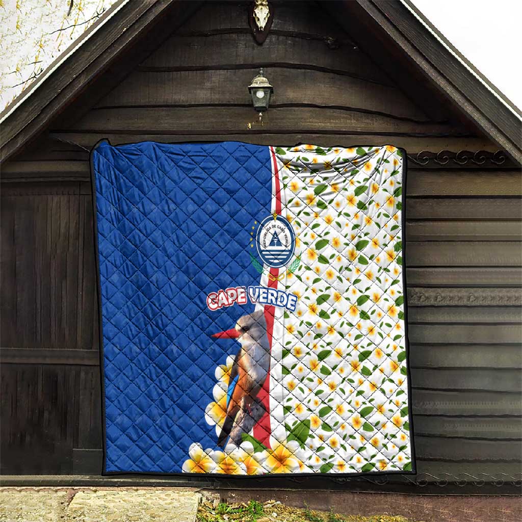 Cape Verde Quilt Kingfisher Bird Floral Flag Spirit - African Pride