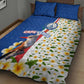 Cape Verde Quilt Bed Set Kingfisher Bird Floral Flag Spirit - African Pride