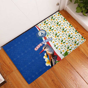 Cape Verde Rubber Doormat Kingfisher Bird Floral Flag Spirit - African Pride