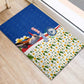 Cape Verde Rubber Doormat Kingfisher Bird Floral Flag Spirit - African Pride