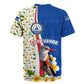 Cape Verde Rugby Jersey Kingfisher Bird Floral Flag Spirit - African Pride
