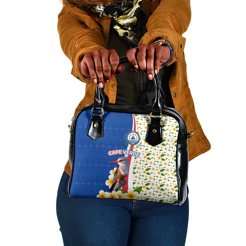 Cape Verde Shoulder Handbag Kingfisher Bird Floral Flag Spirit - African Pride