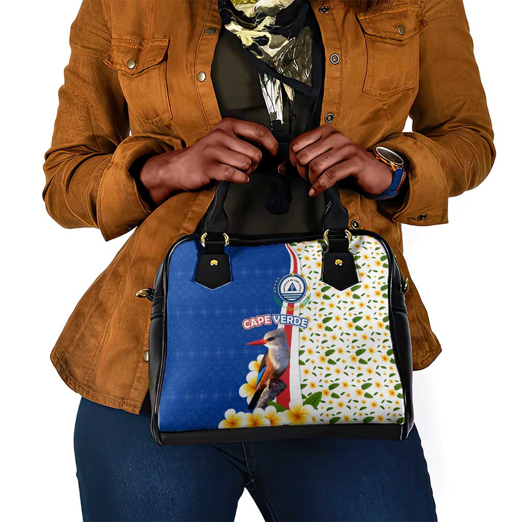 Cape Verde Shoulder Handbag Kingfisher Bird Floral Flag Spirit - African Pride