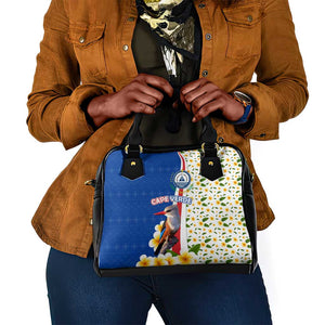 Cape Verde Shoulder Handbag Kingfisher Bird Floral Flag Spirit - African Pride