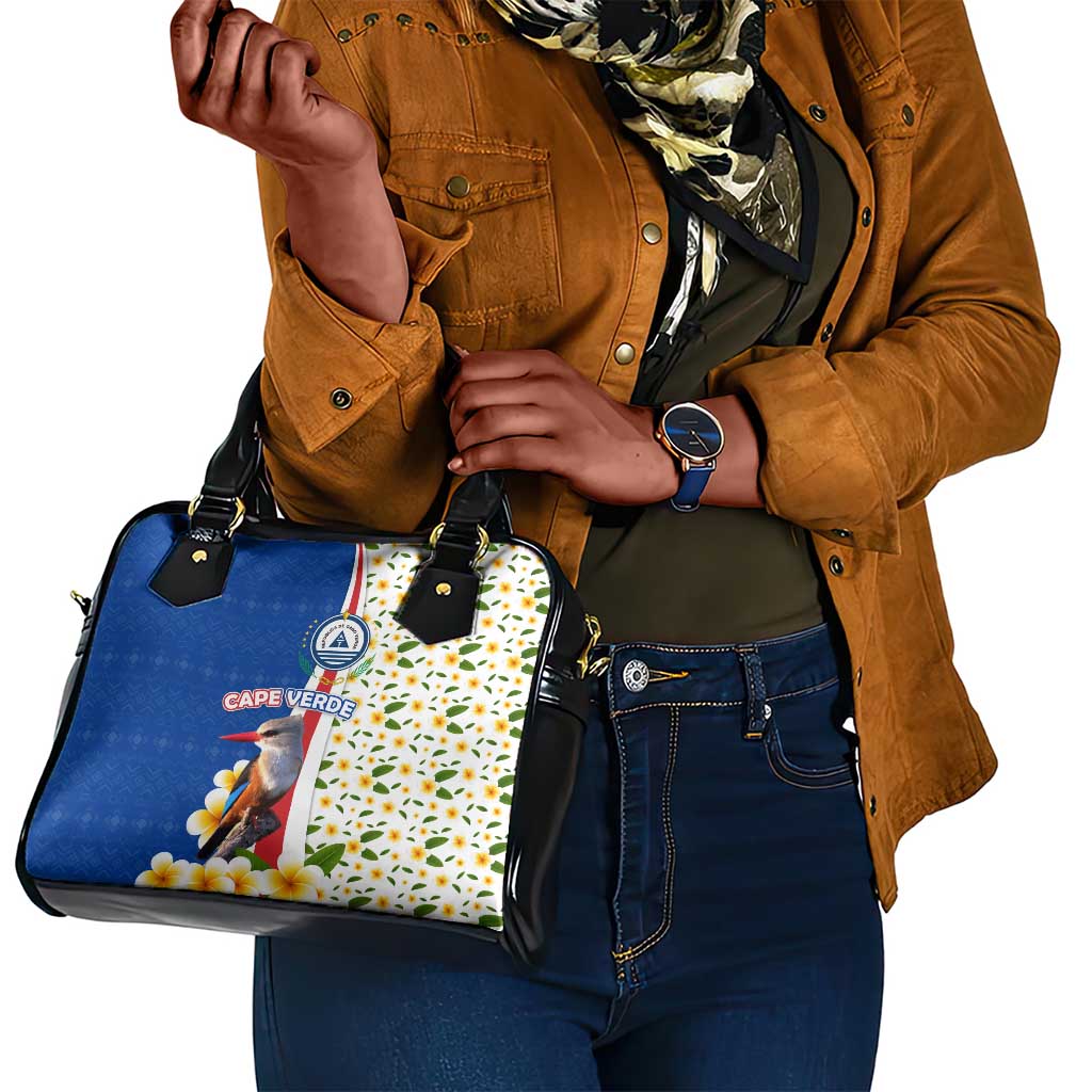 Cape Verde Shoulder Handbag Kingfisher Bird Floral Flag Spirit - African Pride