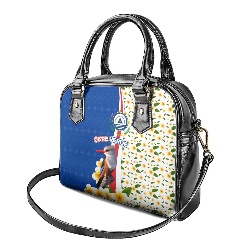 Cape Verde Shoulder Handbag Kingfisher Bird Floral Flag Spirit - African Pride