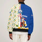 Cape Verde Sleeve Zip Bomber Jacket Kingfisher Bird Floral Flag Spirit - African Pride