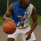 Cape Verde Sleeveless Hoodie Kingfisher Bird Floral Flag Spirit - African Pride
