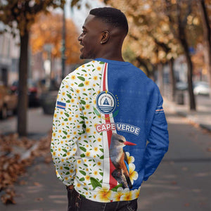 Cape Verde Sweatshirt Kingfisher Bird Floral Flag Spirit - African Pride