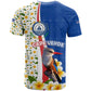 Cape Verde T shirt Kingfisher Bird Floral Flag Spirit - African Pride