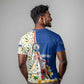 Cape Verde T shirt Kingfisher Bird Floral Flag Spirit - African Pride