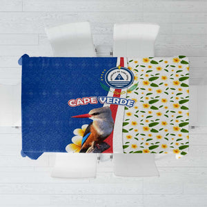 Cape Verde Tablecloth Kingfisher Bird Floral Flag Spirit - African Pride