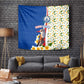 Cape Verde Tapestry Kingfisher Bird Floral Flag Spirit - African Pride