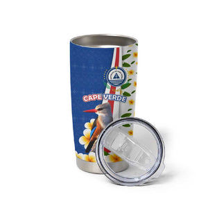 Cape Verde Tumbler Cup Kingfisher Bird Floral Flag Spirit - African Pride