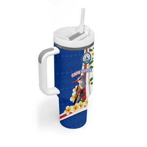 Cape Verde Tumbler With Handle Kingfisher Bird Floral Flag Spirit - African Pride