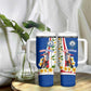 Cape Verde Tumbler With Handle Kingfisher Bird Floral Flag Spirit - African Pride