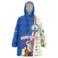 Cape Verde Wearable Blanket Hoodie Kingfisher Bird Floral Flag Spirit - African Pride