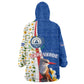 Cape Verde Wearable Blanket Hoodie Kingfisher Bird Floral Flag Spirit - African Pride