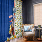 Cape Verde Window Curtain Kingfisher Bird Floral Flag Spirit - African Pride