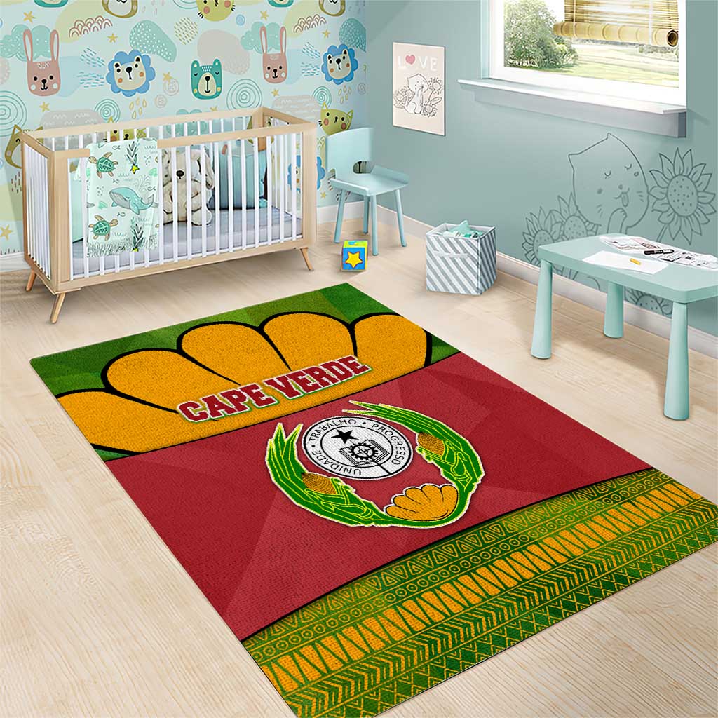 Cape Verde Area Rug One Heart Ten Islands National Emblem Spirit - African Pride