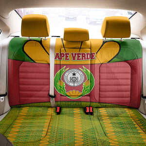 Cape Verde Back Car Seat Cover One Heart Ten Islands National Emblem Spirit - African Pride