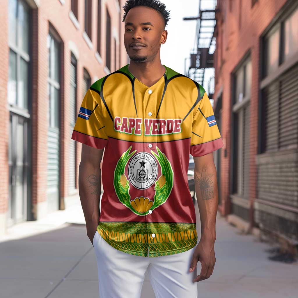 Cape Verde Baseball Jersey One Heart Ten Islands National Emblem Spirit - African Pride