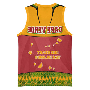 Cape Verde Basketball Jersey One Heart Ten Islands National Emblem Spirit - African Pride