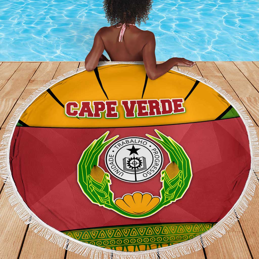 Cape Verde Beach Blanket One Heart Ten Islands National Emblem Spirit - African Pride