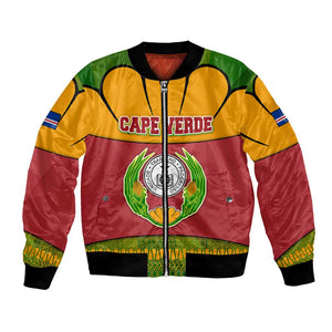 Cape Verde Bomber Jacket One Heart Ten Islands National Emblem Spirit - African Pride