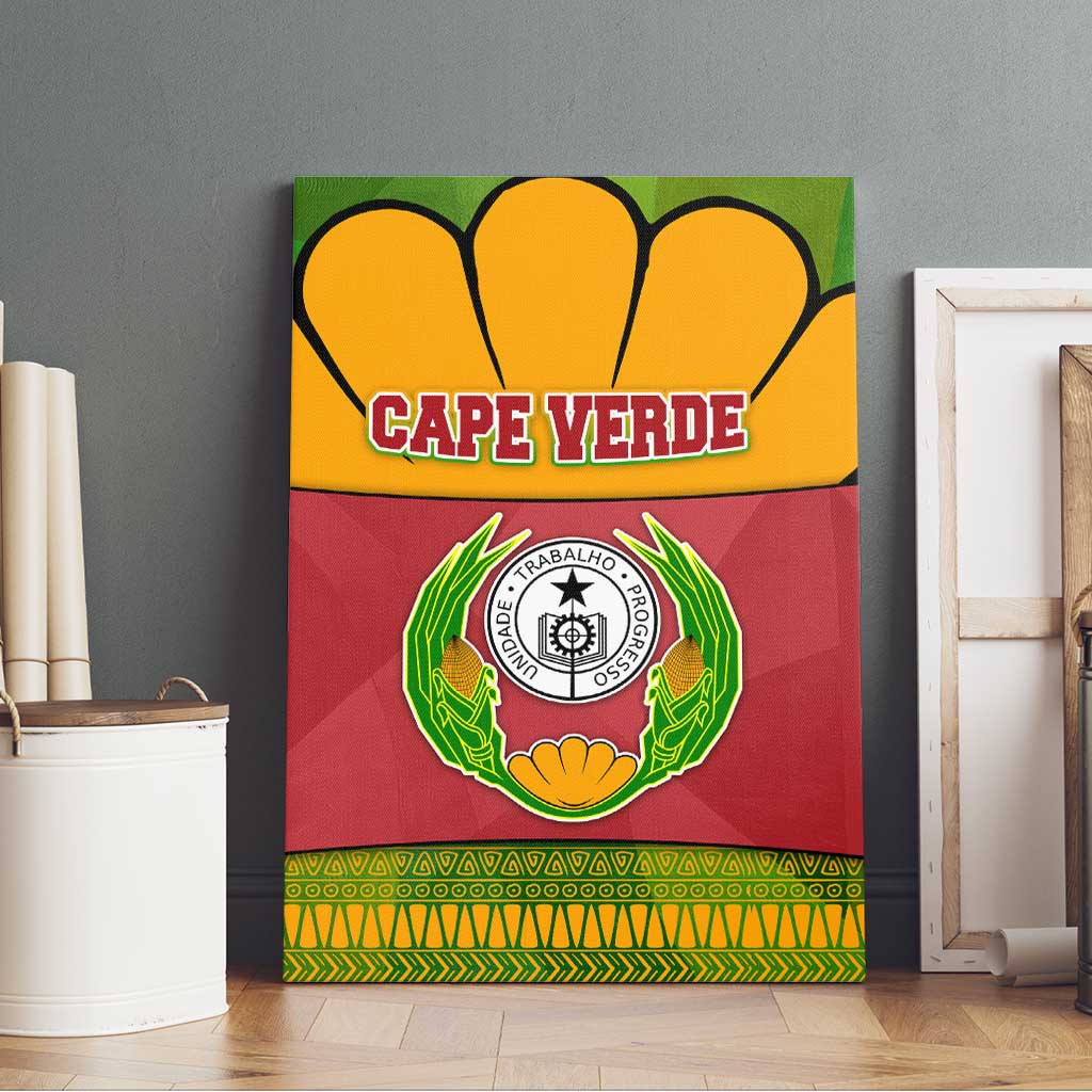 Cape Verde Canvas Wall Art One Heart Ten Islands National Emblem Spirit - African Pride