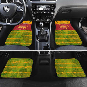 Cape Verde Car Mats One Heart Ten Islands National Emblem Spirit - African Pride