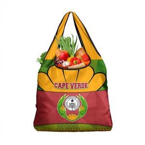 Cape Verde Grocery Bag One Heart Ten Islands National Emblem Spirit - African Pride