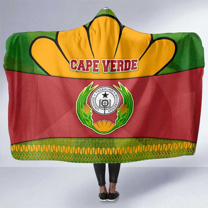 Cape Verde Hooded Blanket One Heart Ten Islands National Emblem Spirit - African Pride