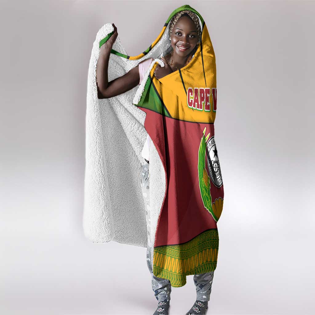 Cape Verde Hooded Blanket One Heart Ten Islands National Emblem Spirit - African Pride