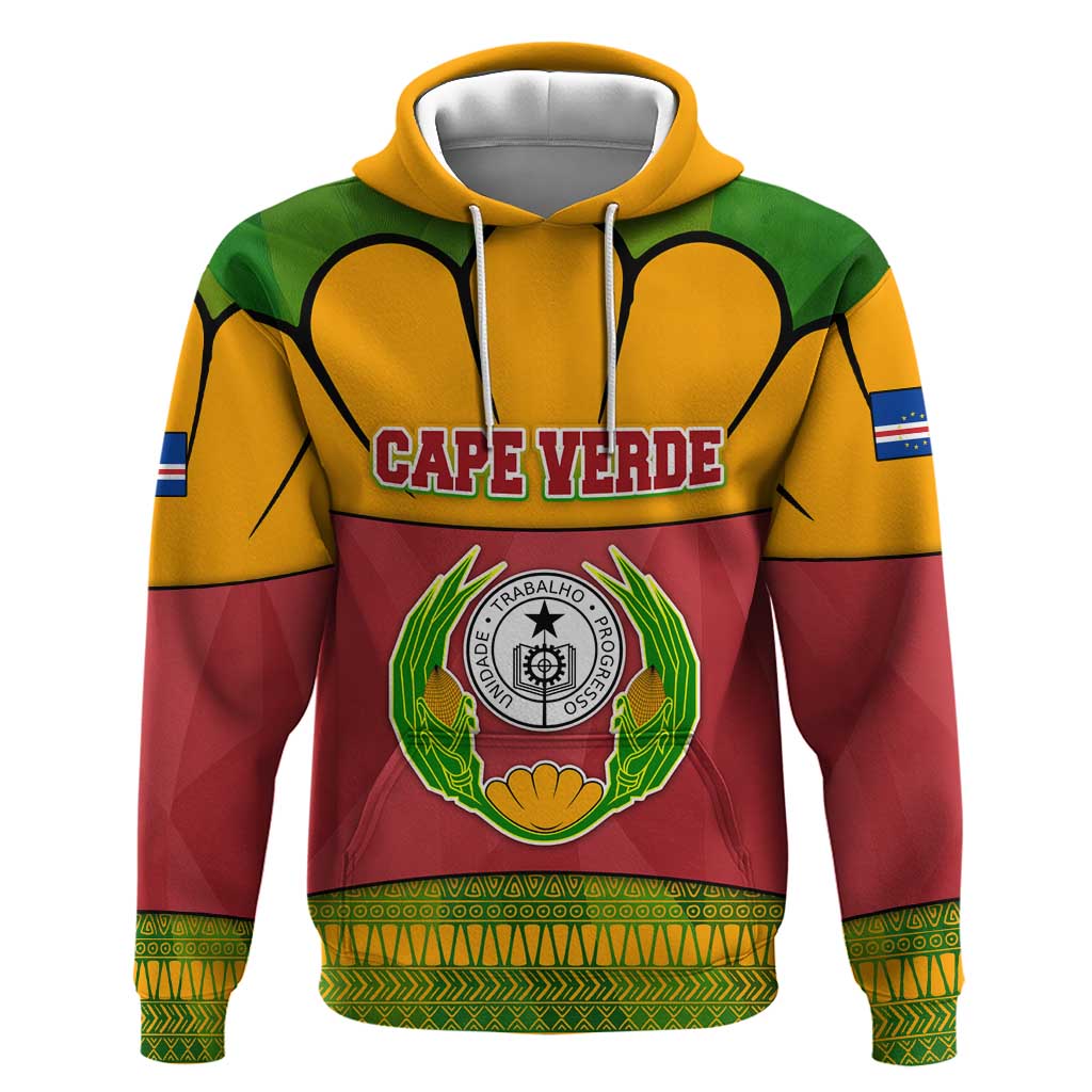 Cape Verde Hoodie One Heart Ten Islands National Emblem Spirit - African Pride