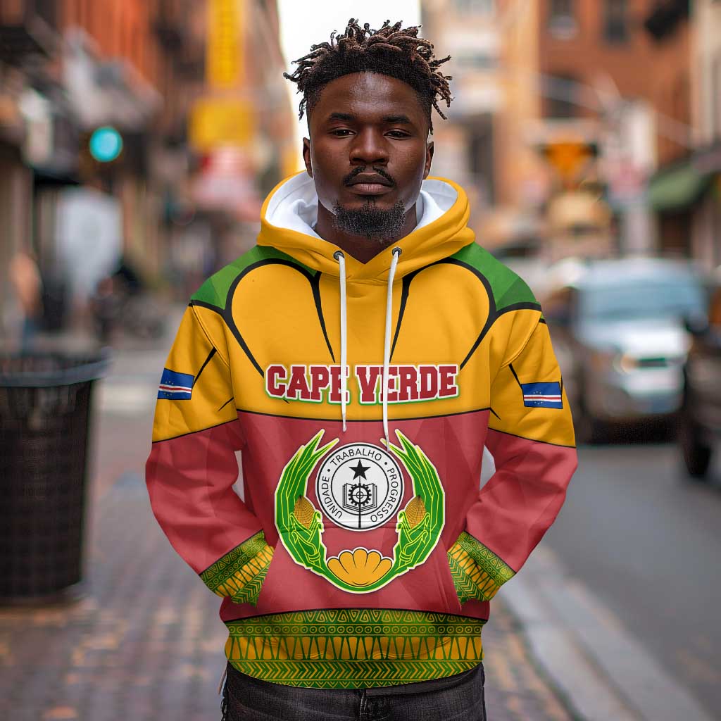 Cape Verde Hoodie One Heart Ten Islands National Emblem Spirit - African Pride