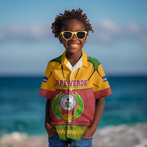Cape Verde Kid Hawaiian Shirt One Heart Ten Islands National Emblem Spirit - African Pride