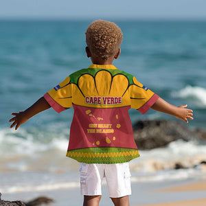 Cape Verde Kid Hawaiian Shirt One Heart Ten Islands National Emblem Spirit - African Pride