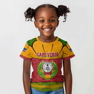 Cape Verde Kid T shirt One Heart Ten Islands National Emblem Spirit - African Pride