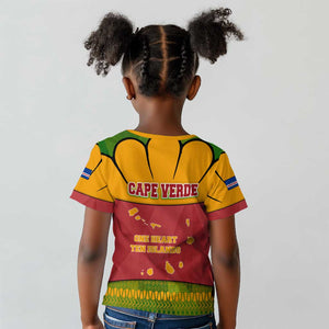 Cape Verde Kid T shirt One Heart Ten Islands National Emblem Spirit - African Pride