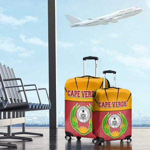 Cape Verde Luggage Cover One Heart Ten Islands National Emblem Spirit - African Pride