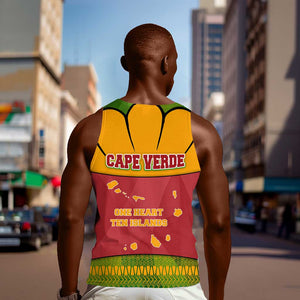 Cape Verde Men Tank Top One Heart Ten Islands National Emblem Spirit - African Pride