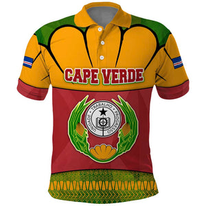 Cape Verde Polo Shirt One Heart Ten Islands National Emblem Spirit - African Pride
