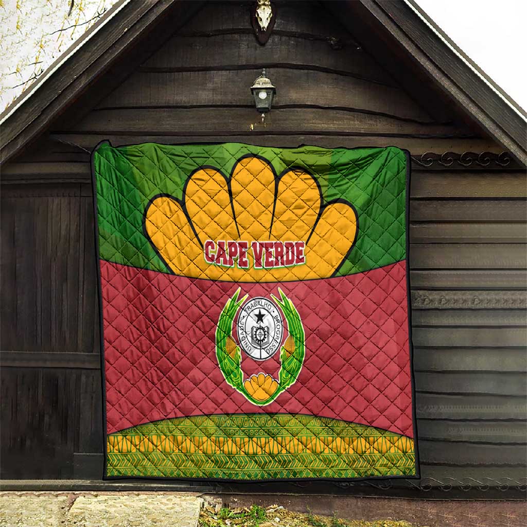Cape Verde Quilt One Heart Ten Islands National Emblem Spirit - African Pride
