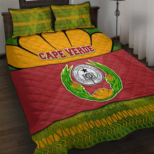Cape Verde Quilt Bed Set One Heart Ten Islands National Emblem Spirit - African Pride
