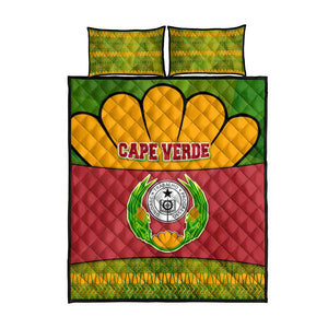 Cape Verde Quilt Bed Set One Heart Ten Islands National Emblem Spirit - African Pride