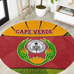 Cape Verde Round Carpet One Heart Ten Islands National Emblem Spirit - African Pride