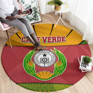 Cape Verde Round Carpet One Heart Ten Islands National Emblem Spirit - African Pride