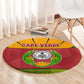 Cape Verde Round Carpet One Heart Ten Islands National Emblem Spirit - African Pride