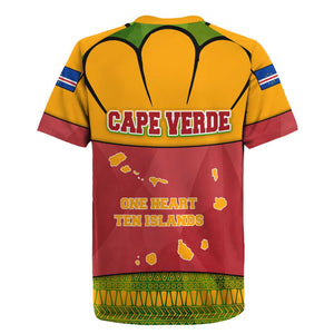 Cape Verde Rugby Jersey One Heart Ten Islands National Emblem Spirit - African Pride